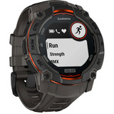 Garmin Instinct 3 Solar - 50 mm, Smartwatch Kohle/ Schwarz, Silikon-Armband