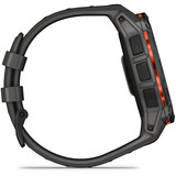 Garmin Instinct 3 Solar - 50 mm, Smartwatch Kohle/ Schwarz, Silikon-Armband
