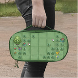 HORI Gesteppte Tasche (Pixel Grün) grün, für Nintendo Switch 2 / Switch / Switch OLED
