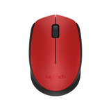 Logitech M171 Wireless, Maus rot, 3 Tasten, für Links- und Rechtshänder, kompatibel mit PC/Mac