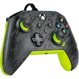 PDP Wired Controller - Electric Carbon, Gamepad anthrazit/neon-grün, für Xbox Series X|S, Xbox One, PC