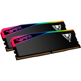 Patriot DIMM 32 GB DDR5-6400 (2x 16 GB) Dual-Kit, Arbeitsspeicher schwarz, VEUR532G6436K, VIPER Elite 5 RGB, INTEL XMP, AMD EXPO