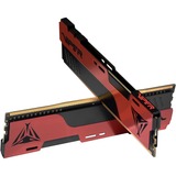 Patriot DIMM 8 GB DDR4-2666 (2x 4 GB) Dual-Kit, Arbeitsspeicher rot/schwarz, PVE248G266C6K, Viper Elite II, INTEL XMP