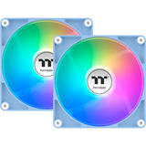 Thermaltake CT120 ARGB Sync PC Cooling Fan Hydrangea Blue, Gehäuselüfter hellblau, 2er Pack, ohne Controller, 120 mm