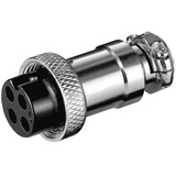 goobay Mikrofonkupplung, 4Pin silber, 1 Stück