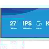 iiyama ProLite XB2797QSNP-W1, LED-Monitor 68.5 cm (27 Zoll), weiß, QHD, IPS, HDMI, DP, USB-C, USB-Hub, Daisy Chain, KVM