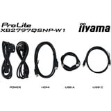 iiyama ProLite XB2797QSNP-W1, LED-Monitor 68.5 cm (27 Zoll), weiß, QHD, IPS, HDMI, DP, USB-C, USB-Hub, Daisy Chain, KVM