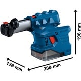 Bosch Professional Akku-Staubabsaugung GDE 18V-12 Professional, Aufsatz blau, ohne Akku und Ladegerät