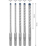 Bosch Professional Expert Hammerbohrer-Satz SDS-plus-7X, 5-teilig Ø 6 / 8 / 10mm, Arbeitslänge 100mm