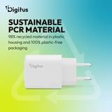Digitus USB GaN Ladegerät 30W, 1x USB-C, 1x USB-A weiß