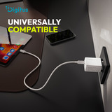 Digitus USB GaN Ladegerät 30W, 1x USB-C, 1x USB-A weiß