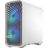 Fractal Design Compact RGB White TG Clear, Tower-Gehäuse weiß, Tempered Glass