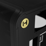 HYTE X50 Pitch Black, Tower-Gehäuse schwarz, Tempered Glass