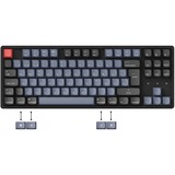 Keychron K8 Pro, Gaming-Tastatur schwarz/blau, DE-Layout, Gateron G Pro Brown, Hot-Swap, Aluminiumrahmen, RGB