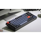 Keychron K8 Pro, Gaming-Tastatur schwarz/blau, DE-Layout, Gateron G Pro Brown, Hot-Swap, Aluminiumrahmen, RGB