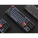 Keychron K8 Pro, Gaming-Tastatur schwarz/blau, DE-Layout, Gateron G Pro Brown, Hot-Swap, Aluminiumrahmen, RGB