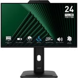 MSI PRO MP242PMGDE, LED-Monitor 60 cm (23.8 Zoll), schwarz, FullHD, IPS, Webcam, Mikrofon, HDMI, DP, VGA, USB-Hub, 120Hz Panel