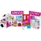 Mattel Barbie 2-in-1 Krankenwagen Spielset mit Licht & Geräuschen, Spielfahrzeug mehr als 20 Zubehörteile