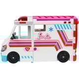 Mattel Barbie 2-in-1 Krankenwagen Spielset mit Licht & Geräuschen, Spielfahrzeug mehr als 20 Zubehörteile