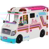 Mattel Barbie 2-in-1 Krankenwagen Spielset mit Licht & Geräuschen, Spielfahrzeug mehr als 20 Zubehörteile