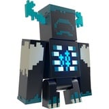 Mattel Minecraft Warden Figur mit Lichtern, Geräuschen und Zubehör, Spielfigur 
