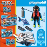 PLAYMOBIL 70145 City Action Seenot: Tauchscooter im Rettungseinsatz, Konstruktionsspielzeug 
