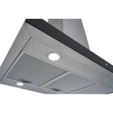 Respekta Cara (CH44199IX-21), Dunstabzugshaube edelstahl/schwarz, 90 cm