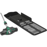 Wera Kraftform Kompakt 400 RA Set 1, mit Ratschenfunktion, Bit-Satz schwarz/grün, 1/4", 17-teilig