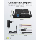 goobay USB 3.2 Gen 1 Festplattenadapter für IDE und SATA 