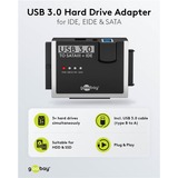 goobay USB 3.2 Gen 1 Festplattenadapter für IDE und SATA 