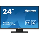 iiyama ProLite T2454MSC-B2AG, LED-Monitor 60.5 cm (23.8 Zoll), schwarz (matt), FullHD, IPS, Touchscreen, USB-Hub