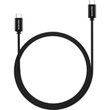 ADATA USB 2.0 Kabel, USB-C Stecker > USB-C Stecker schwarz, 1 Meter, PD 3.0, QC 3.0, Laden mit bis zu 100 Watt