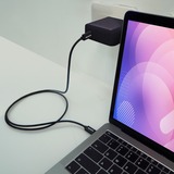 ADATA USB 2.0 Kabel, USB-C Stecker > USB-C Stecker schwarz, 1 Meter, PD 3.0, QC 3.0, Laden mit bis zu 100 Watt
