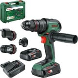 Bosch Heimwerken & Garten Akku-Schlagbohrschrauber AdvancedImpact 18V-80 QuickSnap grün, 2x Li-Ionen Akku 2,5Ah, Koffer, POWER FOR ALL ALLIANCE