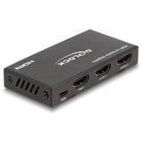 DeLOCK HDMI Splitter 1 x HDMI in zu 2 x HDMI out 4K 60 Hz schwarz