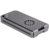 DeLOCK Laufwerksgehäuse M.2 NVMe USB 40 Gbps Gaming Style grau, werkzeugfrei, mit LED und Lüfter