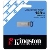 Kingston DataTraveler Kyson 128 GB, USB-Stick silber/blau
