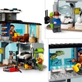 LEGO 76949 Jurassic World Giganotosaurus & Therizinosaurus Angriff, Konstruktionsspielzeug Set mit Spielzeug-Hubschrauber, Garage, Auto und 2 Dinosaurier-Figuren