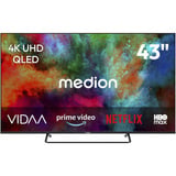 Medion LIFE MD 843602, QLED-Fernseher 108 cm (43 Zoll), schwarz, UltraHD/4K, Triple Tuner, VIDAA