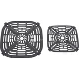 Ninja CRISPi 4-in-1 tragbare Glas-Heißluftfritteuse "Cyber Space" dunkelblaugrau/transparent, 1.700 Watt, 2 Körbe 1,4 und 3,8 Liter