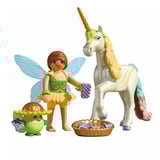 PLAYMOBIL 71840 Magic Unicorns: Sammeleinhorn Regenbogenblume mit Fee, Konstruktionsspielzeug 