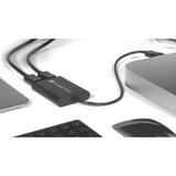 Sonnet USB DisplayLink Adapter, USB-A Stecker > Dual 4K DisplayPort schwarz, 30cm, für M1 und M2 Macs