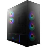 ARCTIC Xtender , Tower-Gehäuse schwarz (matt), Tempered Glass x 2 (getönt)