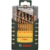 Bosch Heimwerken & Garten HSS-TiN-Metallbohrer-Satz, 19-teilig grün