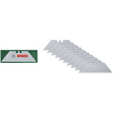 Bosch Home Trapezklingen 1600A032UT, Ersatzmesser 10 Stück, Spender