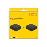 DeLOCK S/PDIF TOSLINK Splitter 1 In 3 Out, mit USB Stromversorgung, Splitter & Switches schwarz