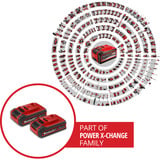 EINHELL Akku Power-X-Change TWIN-PACK 18Volt 4,0Ah rot/schwarz, 2 Stück, ohne Ladegerät