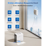 Ecovacs Fensterputz-Roboter WINBOT W2 PRO OMNI, Fenstersauger weiß, 126 Watt, mit tragbarer Dockingstation