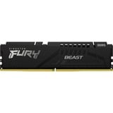 Kingston FURY DIMM 16 GB DDR5-5200 , Arbeitsspeicher schwarz, KF552C40BB-16, FURY Beast, INTEL XMP