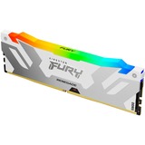 Kingston FURY DIMM 16 GB DDR5-7200  , Arbeitsspeicher weiß, KF572C38RWA-16, Renegade RGB, INTEL XMP